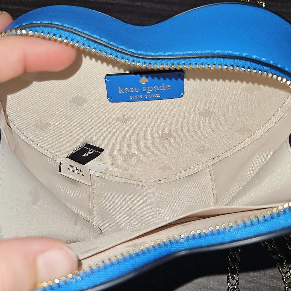 Kate Spade Nwot Love Shack Mini Heart Crossbody Bag - Picture 11 of 12